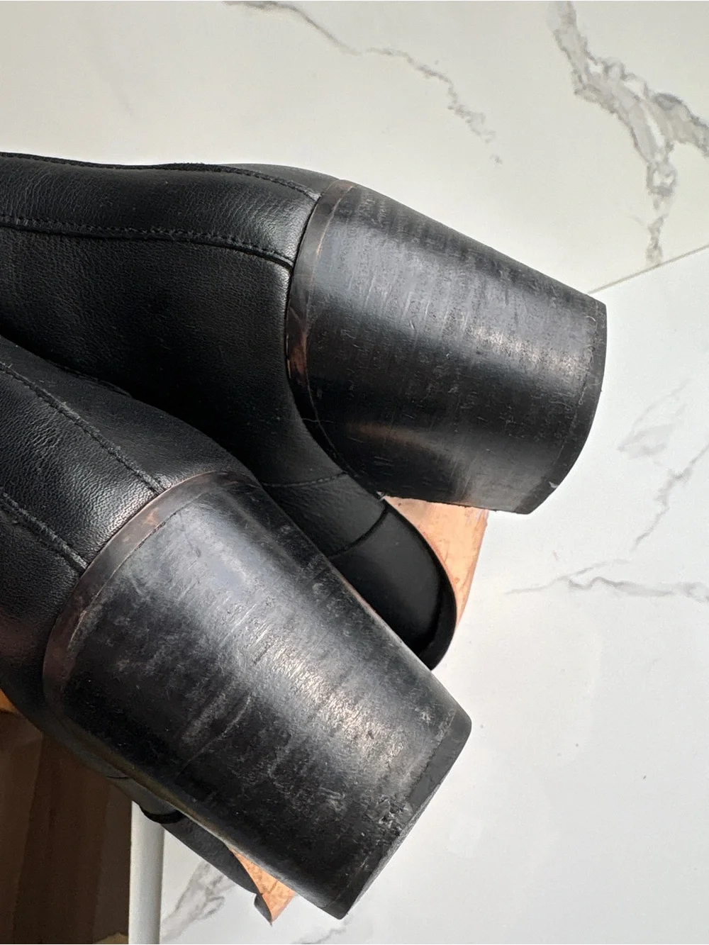 J.Crew sz 9.5 Black Leather Chelsea Western Boot Ankle Bootie Cowboy
